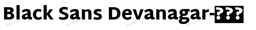 Black Sans Devanagar字体转换